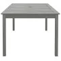 Solid acacia wood garden table in gray, 200x100x75 cm by vidaXL, Garden tables - Ref: Foro24-318745, Price: 307,51 €, Discoun...