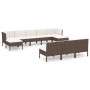 Gartenmöbel-Set 10-teilig mit braunen synthetischen Rattankissen von vidaXL, Gartensets - Ref: Foro24-3094567, Preis: 749,39 ...