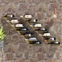 Wall-mounted wine rack for 7 bottles, 2 units, gold metal. by vidaXL, Wine racks - Ref: Foro24-340899, Price: 64,02 €, Discou...