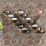 Wandflaschenhalter für 7 Flaschen 2 Stück goldfarbenes Metall von vidaXL, Weinregale - Ref: Foro24-340899, Preis: 65,22 €, Ra...