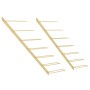 Wall-mounted wine rack for 7 bottles, 2 units, gold metal. by vidaXL, Wine racks - Ref: Foro24-340899, Price: 65,22 €, Discou...