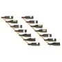 Wall-mounted wine rack for 7 bottles, 2 units, gold metal. by vidaXL, Wine racks - Ref: Foro24-340899, Price: 64,02 €, Discou...