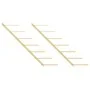 Wall-mounted wine rack for 7 bottles, 2 units, gold metal. by vidaXL, Wine racks - Ref: Foro24-340899, Price: 64,02 €, Discou...