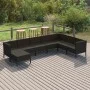8-teiliges Gartenmöbel-Set und schwarze synthetische Rattankissen von vidaXL, Gartensets - Ref: Foro24-3094421, Preis: 686,89...
