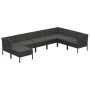 8-piece garden furniture set and black synthetic rattan cushions by vidaXL, Garden sets - Ref: Foro24-3094421, Price: 686,89 ...
