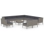 14-teiliges Gartenmöbel-Set und graue synthetische Rattankissen von vidaXL, Gartensets - Ref: Foro24-3094490, Preis: 1,00 €, ...