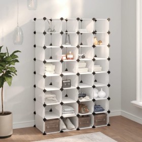Zapatero PP transparente 93x36,5x140 cm de vidaXL, Zapateros y organizadores de calzado - Ref: Foro24-340559, Precio: 98,75 €...