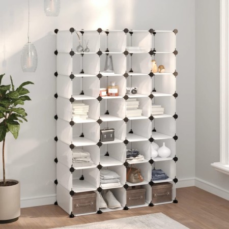 Transparent PP shoe rack 93x36.5x140 cm by vidaXL, Shoe racks and shoe organizers - Ref: Foro24-340559, Price: 98,64 €, Disco...