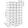 Transparentes PP-Schuhregal 93x36,5x140 cm von vidaXL, Schuhregale und Schuhorganisatoren - Ref: Foro24-340559, Preis: 98,64 ...