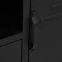 Mueble TV hierro y madera maciza de abeto negro 110x30x43 cm de vidaXL, Muebles TV - Ref: Foro24-340766, Precio: 241,25 €, De...