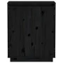 Aparador de madera maciza de pino negro 60x34x75 cm de vidaXL, Aparadores - Ref: Foro24-813349, Precio: 83,74 €, Descuento: %