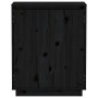 Solid black pine wood sideboard 60x34x75 cm by vidaXL, Sideboards - Ref: Foro24-813349, Price: 86,65 €, Discount: %