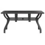 Gartentisch Stahl und Glas grau und schwarz 140x70x70 cm von vidaXL, Gartentische - Ref: Foro24-318770, Preis: 188,28 €, Raba...