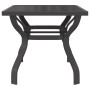 Gartentisch Stahl und Glas grau und schwarz 140x70x70 cm von vidaXL, Gartentische - Ref: Foro24-318770, Preis: 191,87 €, Raba...