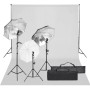 Fotostudio-Set mit Beleuchtungsset und Hintergrund von vidaXL, Blitze und Studiobeleuchtung - Ref: Foro24-3094710, Preis: 182...