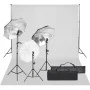 Photo studio kit with lighting set and background by vidaXL, Flashes and studio lighting - Ref: Foro24-3094710, Price: 186,40...