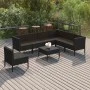 8-teiliges Gartenmöbel-Set und schwarze synthetische Rattankissen von vidaXL, Gartensets - Ref: Foro24-3094441, Preis: 686,89...