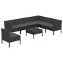 8-piece garden furniture set and black synthetic rattan cushions by vidaXL, Garden sets - Ref: Foro24-3094441, Price: 686,89 ...