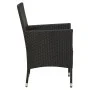 5-teiliges Garten-Essset mit schwarzen PE-Rattankissen von vidaXL, Gartensets - Ref: Foro24-3094867, Preis: 399,37 €, Rabatt: %
