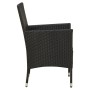 Juego de comedor de jardín 5 pzas con cojines ratán PE negro de vidaXL, Conjuntos de jardín - Ref: Foro24-3094867, Precio: 40...