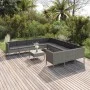 Gartenmöbel Set 12 Stück und Kissen Kunststoff Rattan grau von vidaXL, Gartensets - Ref: Foro24-3094502, Preis: 996,87 €, Rab...