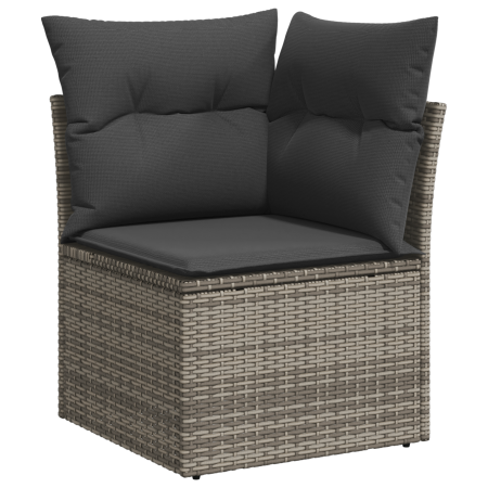 Juego de sofá de jardín de 9 piezas con cojines gris poliratán acacia de , Sofás de exterior - Ref: Foro24-3364613, Precio: 6...