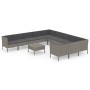 Gartenmöbel Set 12 Stück und Kissen Kunststoff Rattan grau von vidaXL, Gartensets - Ref: Foro24-3094502, Preis: 1,00 €, Rabat...