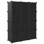 Cube shelving with 12 compartments black PP by vidaXL, Shoe racks and shoe organizers - Ref: Foro24-340546, Price: 62,99 €, D...