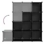 Cube shelving with 12 compartments black PP by vidaXL, Shoe racks and shoe organizers - Ref: Foro24-340546, Price: 62,99 €, D...