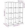 Cube shelving with 12 compartments black PP by vidaXL, Shoe racks and shoe organizers - Ref: Foro24-340546, Price: 62,99 €, D...