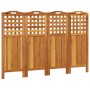 4-panel screen made of solid acacia wood 162x2x115 cm by vidaXL, Room dividers - Ref: Foro24-318548, Price: 132,91 €, Discoun...
