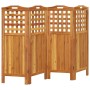 4-panel screen made of solid acacia wood 162x2x115 cm by vidaXL, Room dividers - Ref: Foro24-318548, Price: 132,91 €, Discoun...
