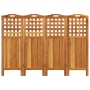4-panel screen made of solid acacia wood 162x2x115 cm by vidaXL, Room dividers - Ref: Foro24-318548, Price: 132,91 €, Discoun...