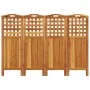 4-panel screen made of solid acacia wood 162x2x115 cm by vidaXL, Room dividers - Ref: Foro24-318548, Price: 130,63 €, Discoun...
