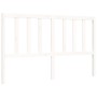 Weißer Massivholzbettrahmen mit Kopfteil 160x200 cm von vidaXL, Betten und Lattenroste - Ref: Foro24-3193867, Preis: 138,40 €...