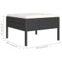 8-teiliges Gartenmöbel-Set und schwarze synthetische Rattankissen von vidaXL, Gartensets - Ref: Foro24-3094544, Preis: 582,47...
