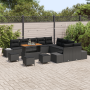 Juego de Sofá de Jardín de 14 Piezas con Cojines Poliratán Negro Acacia de , Sofás de exterior - Ref: Foro24-3364799, Precio:...