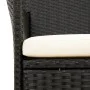 Garten-Essgruppe 7-teilig aus schwarzem synthetischem Rattan von vidaXL, Gartensets - Ref: Foro24-3094829, Preis: 519,27 €, R...