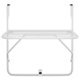 Weißer Balkontisch aus Stahl 60x40 cm von vidaXL, Gartentische - Ref: Foro24-340916, Preis: 48,41 €, Rabatt: %