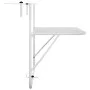 Mesa de balcón acero blanca 60x40 cm de vidaXL, Mesas de jardín - Ref: Foro24-340916, Precio: 47,44 €, Descuento: %
