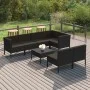 8-teiliges Gartenmöbel-Set und schwarze synthetische Rattankissen von vidaXL, Gartensets - Ref: Foro24-3094393, Preis: 686,89...