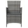 3-piece garden dining set with gray synthetic rattan cushions by vidaXL, Garden sets - Ref: Foro24-3094873, Price: 241,61 €, ...