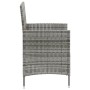 3-piece garden dining set with gray synthetic rattan cushions by vidaXL, Garden sets - Ref: Foro24-3094873, Price: 245,69 €, ...