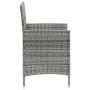 3-piece garden dining set with gray synthetic rattan cushions by vidaXL, Garden sets - Ref: Foro24-3094873, Price: 241,61 €, ...