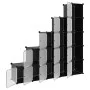 Cube shelving with 15 compartments and black PP doors by vidaXL, Shoe racks and shoe organizers - Ref: Foro24-340554, Price: ...