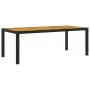 Juego de comedor de jardín 7 piezas ratán sintético negro by vidaXL, Garden sets - Ref: Foro24-3094861, Price: 568,20 €, Disc...