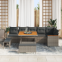 Juego de Sofá de Jardín de 9 Piezas con Cojines Gris de , Sofás de exterior - Ref: Foro24-3365008, Precio: 666,78 €, Descuent...