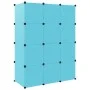 Children's cube shelf with 12 blue PP compartments by vidaXL, Shoe racks and shoe organizers - Ref: Foro24-340580, Price: 82,...