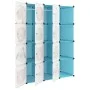 Children's cube shelf with 12 blue PP compartments by vidaXL, Shoe racks and shoe organizers - Ref: Foro24-340580, Price: 82,...