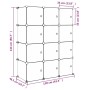 Children's cube shelf with 12 blue PP compartments by vidaXL, Shoe racks and shoe organizers - Ref: Foro24-340580, Price: 83,...